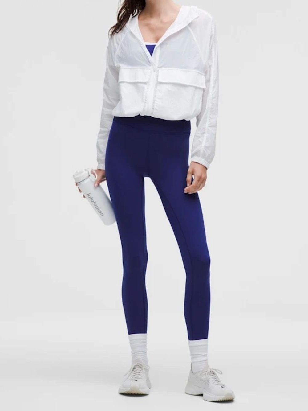 lululemon Wunder Train V-Back Tight 25" in Deep Sea Blue